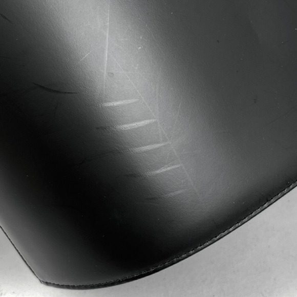 Burberry Logo Check Leather Handbag Black - Picture 3 of 6